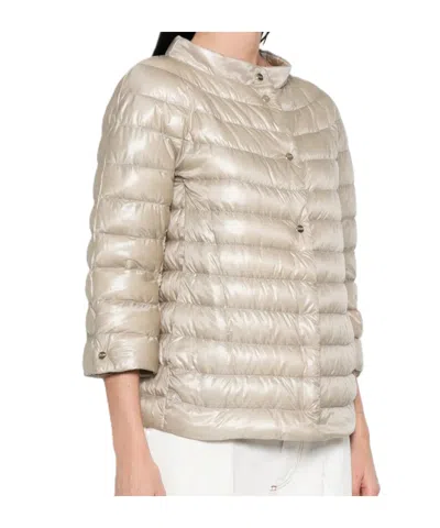 Herno Quilted Jacket In Brown