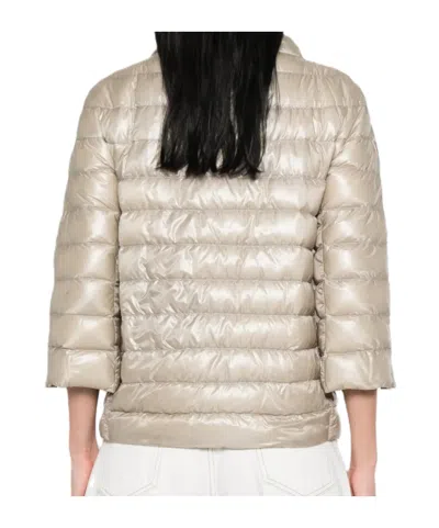 Herno Quilted Jacket In Brown