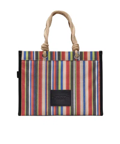 Marc Jacobs The Large Stripe Mesh Rope Tote Bag In Multi