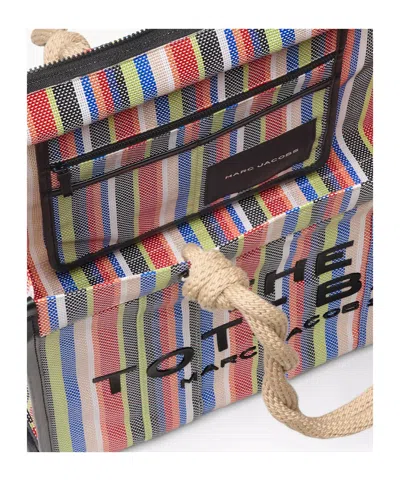 Marc Jacobs The Large Stripe Mesh Rope Tote Bag In Multi