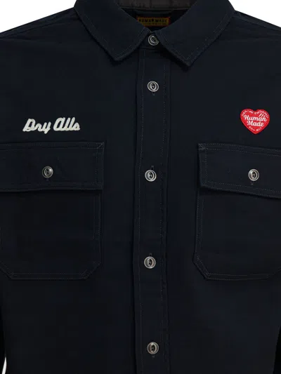 Human Made Work Overshirt Jacket In Blue