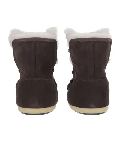 Moon Boot Evx Shearling Boots In Brown