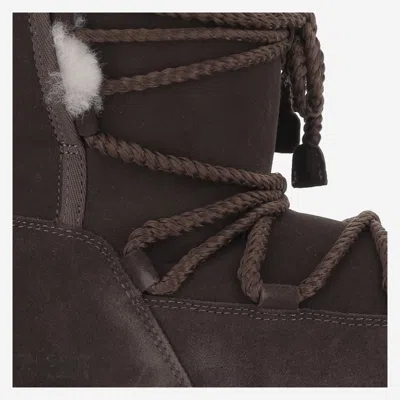 Moon Boot Evx Shearling Boots In Brown