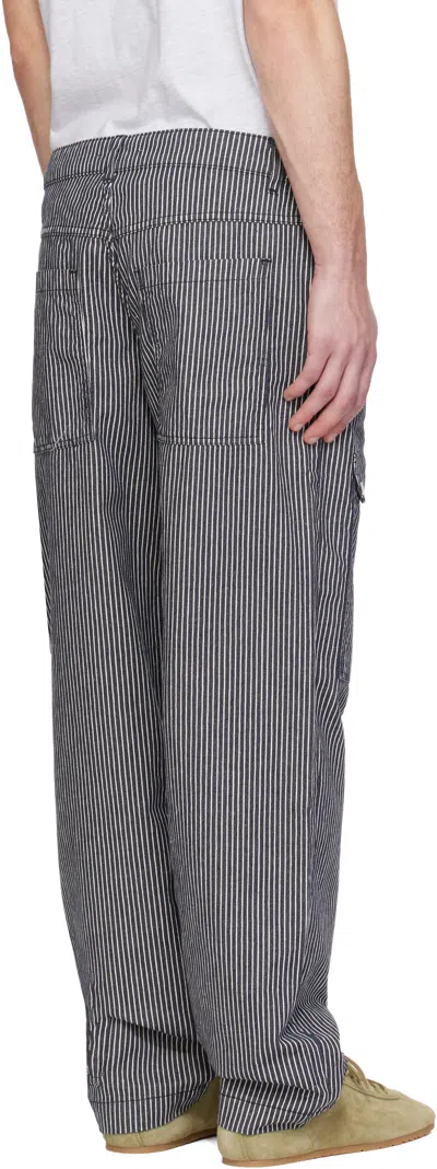 Gimaguas Brixton Stripe-pattern Cargo Pants In Gray