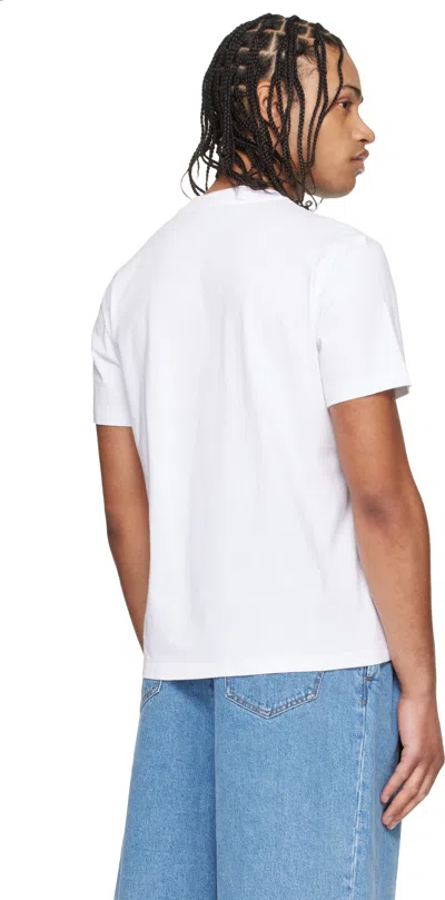 Ami Alexandre Mattiussi Ami Ami De Coeur Crewneck T-shirt In White