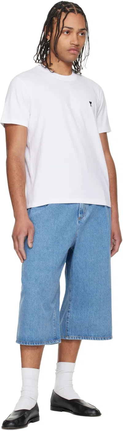 Ami Alexandre Mattiussi Ami Ami De Coeur Crewneck T-shirt In White