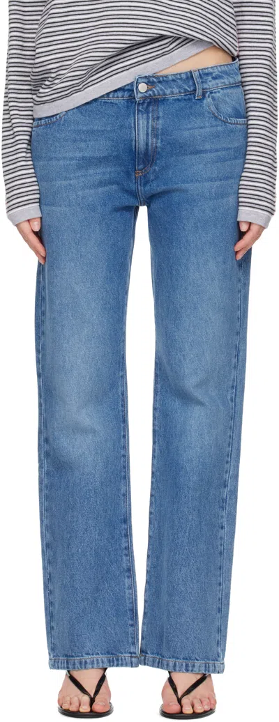 Gimaguas Multi-pocket Jeans In Blue