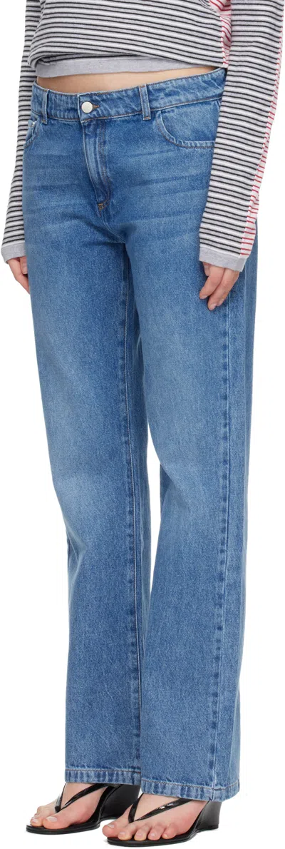 Gimaguas Multi-pocket Jeans In Blue
