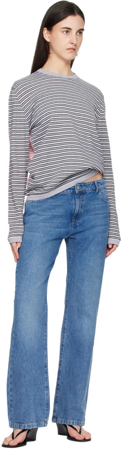 Gimaguas Multi-pocket Jeans In Blue