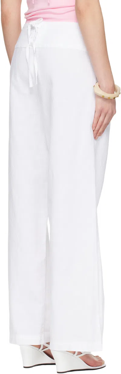 Gimaguas Anna Button Trousers In White