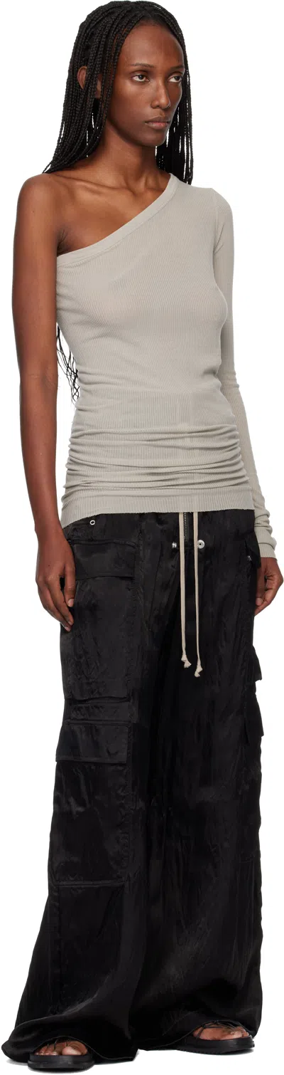 Rick Owens Black Temple Cargobelas Cargo Pants In Black