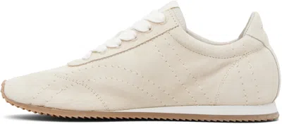 Totême Flex Suede Sneakers Stone In Multi