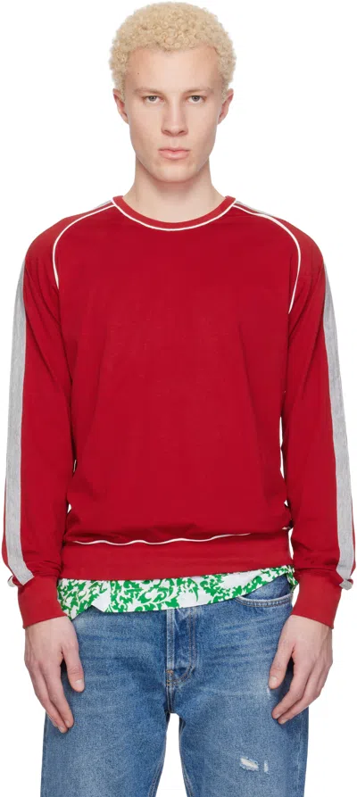 Gimaguas Killian Contrast-panel T-shirt In Red