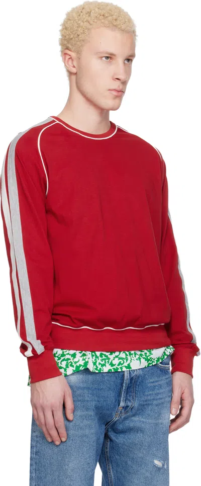 Gimaguas Killian Contrast-panel T-shirt In Red