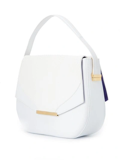 Shop Khirma Eliazov Contrast Panel Tote - White