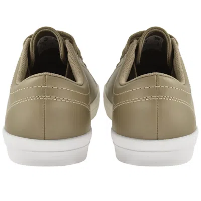 Fred Perry Baseline Leather Trainers Brown In Multi