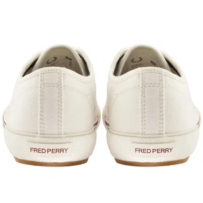 Fred Perry B708 Canvas Trainers Snow White In Multi