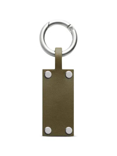 Mm6 Maison Margiela Numeric Tag Keyring In Silver