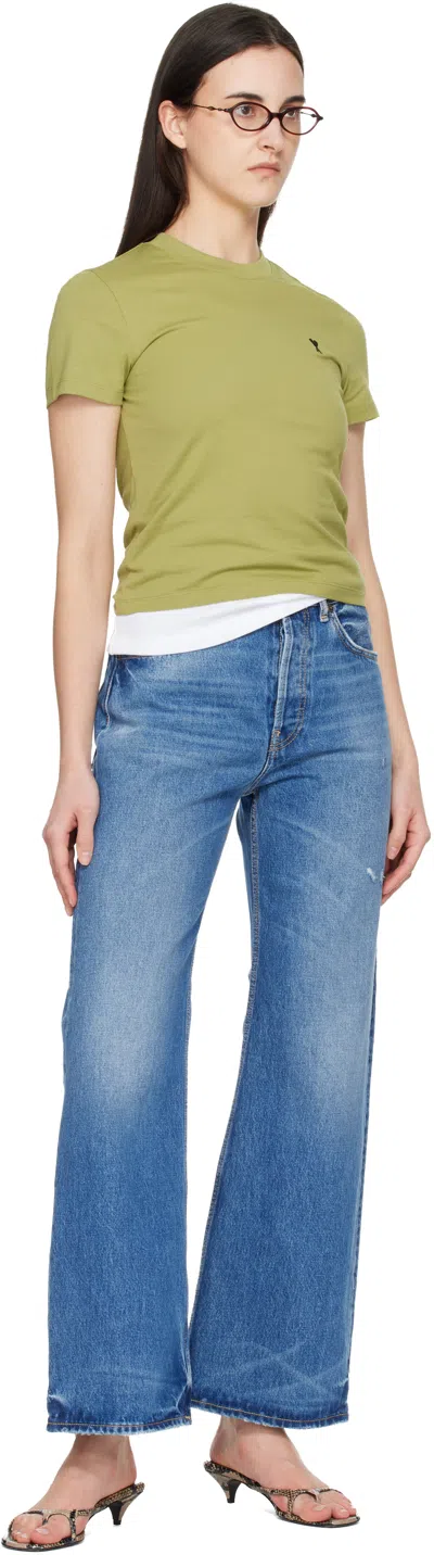 Ami Alexandre Mattiussi Cotton T-shirt In Green