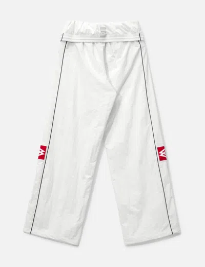 Protocol Index Folded Track Pants In White