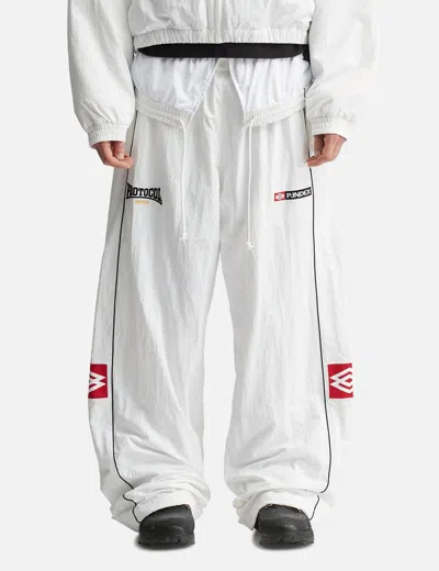 Protocol Index Folded Track Pants In White