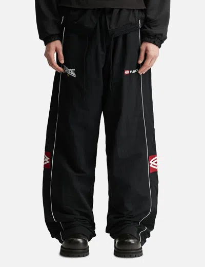 Protocol Index Folded Track Pants In Black