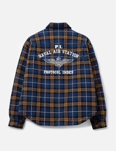 Protocol Index Fur Flannel Shirts Jacket In Multi