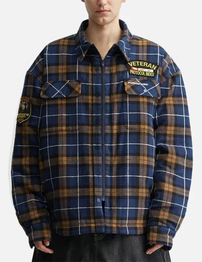 Protocol Index Fur Flannel Shirts Jacket In Multi