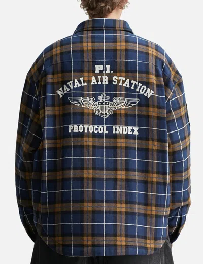 Protocol Index Fur Flannel Shirts Jacket In Multi