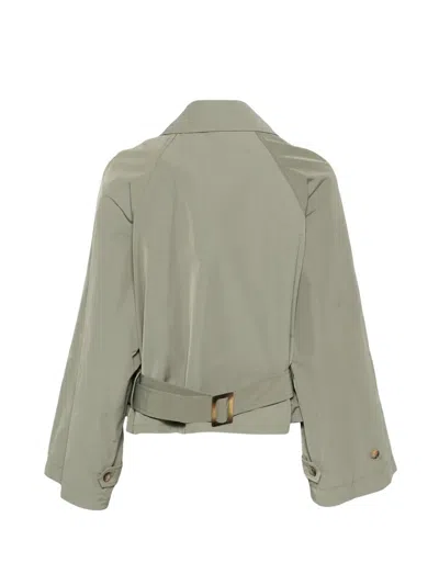 Merci Double-breasted Jacket In Green
