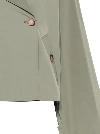 Merci Double-breasted Jacket In Green