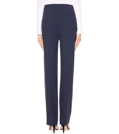 Shop Chloé Straight Trousers In Blue