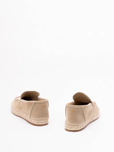 Castaã±er Leather Espadrilles In Neutral