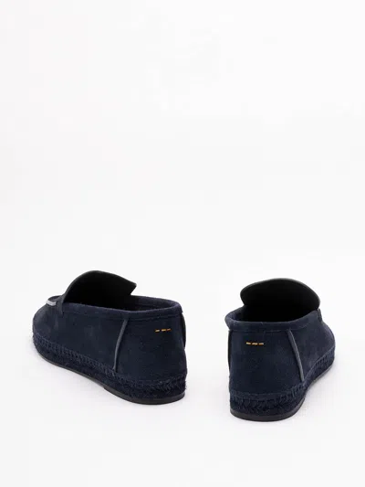 Castaã±er Leather Espadrilles In Blue