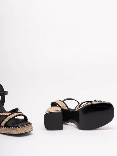 Castaã±er Vanish Crossover-strap Sandals In Black