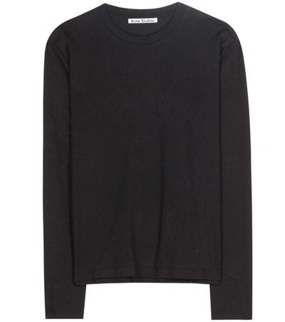 Acne Studios Dayna Cotton Top In Black