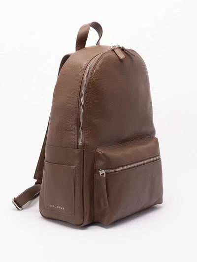 Orciani `micron` Backpack In Brown