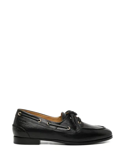 Bally Plume Boat-style Flat Shoes In Black