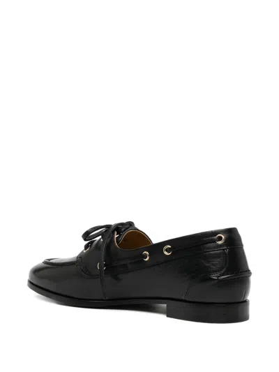 Bally Plume Boat-style Flat Shoes In Black