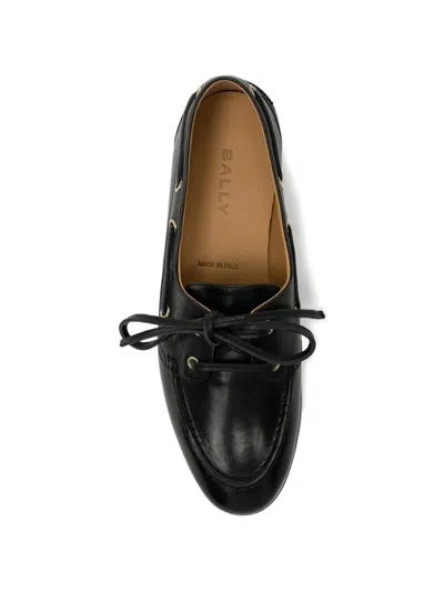 Bally Plume Boat-style Flat Shoes In Black