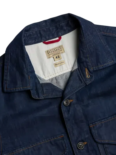 Ceccarelli Point-collar Jacket In Blue