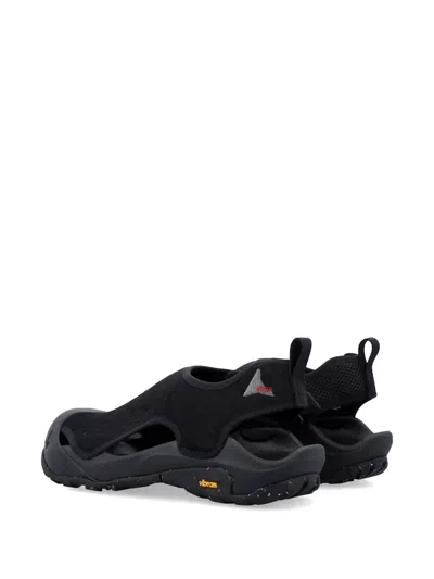 Roa Arpy Mesh Microfiber Functional Utility Sandals In Black