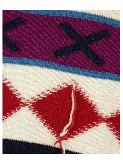 Iceberg Diamond-patterned Round-neck Sweater In Multi