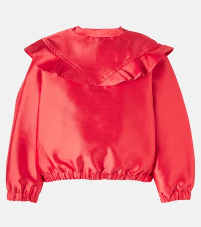 Stella Mccartney Canvas Jacket In Red