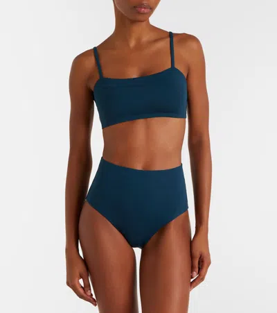 Eres Remember High-waisted Bikini Bottoms In Blue