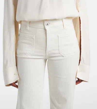 Ag Vicky Flared Jeans In White