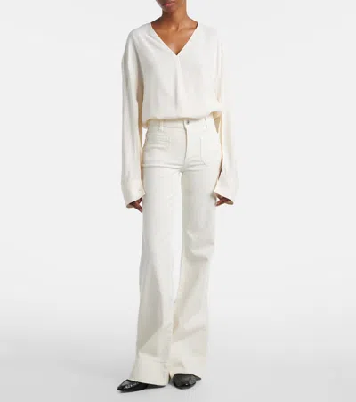 Ag Vicky Flared Jeans In White
