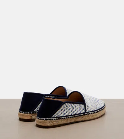 Manolo Blahnik Espadra Raffia-effect Espadrilles In Black
