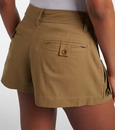 Isabel Marant Barta Cargo Shorts Straps Multiple Pockets In Neutral