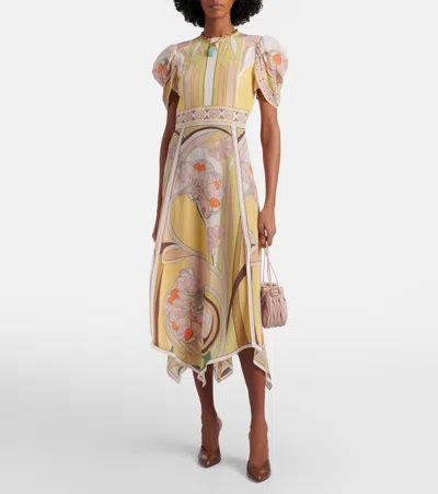 La Doublej Cherie Scarf Maxi Dress In Multi
